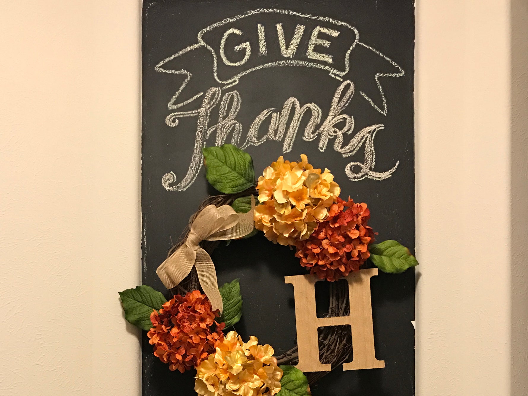 Give Thanks: DIY Chalkboard Niche