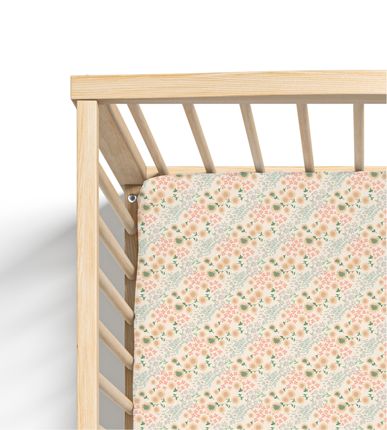 Wildflower Meadow Crib Sheet