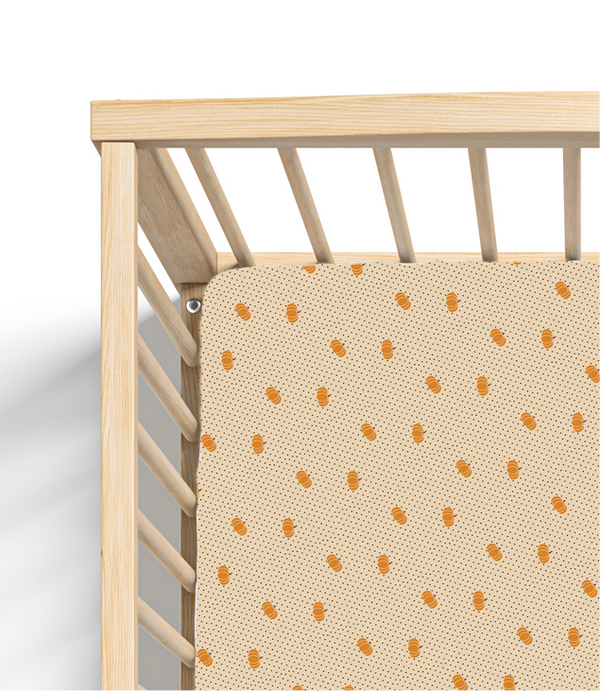 Pumpkin Patch Delight Fitted Crib Sheet