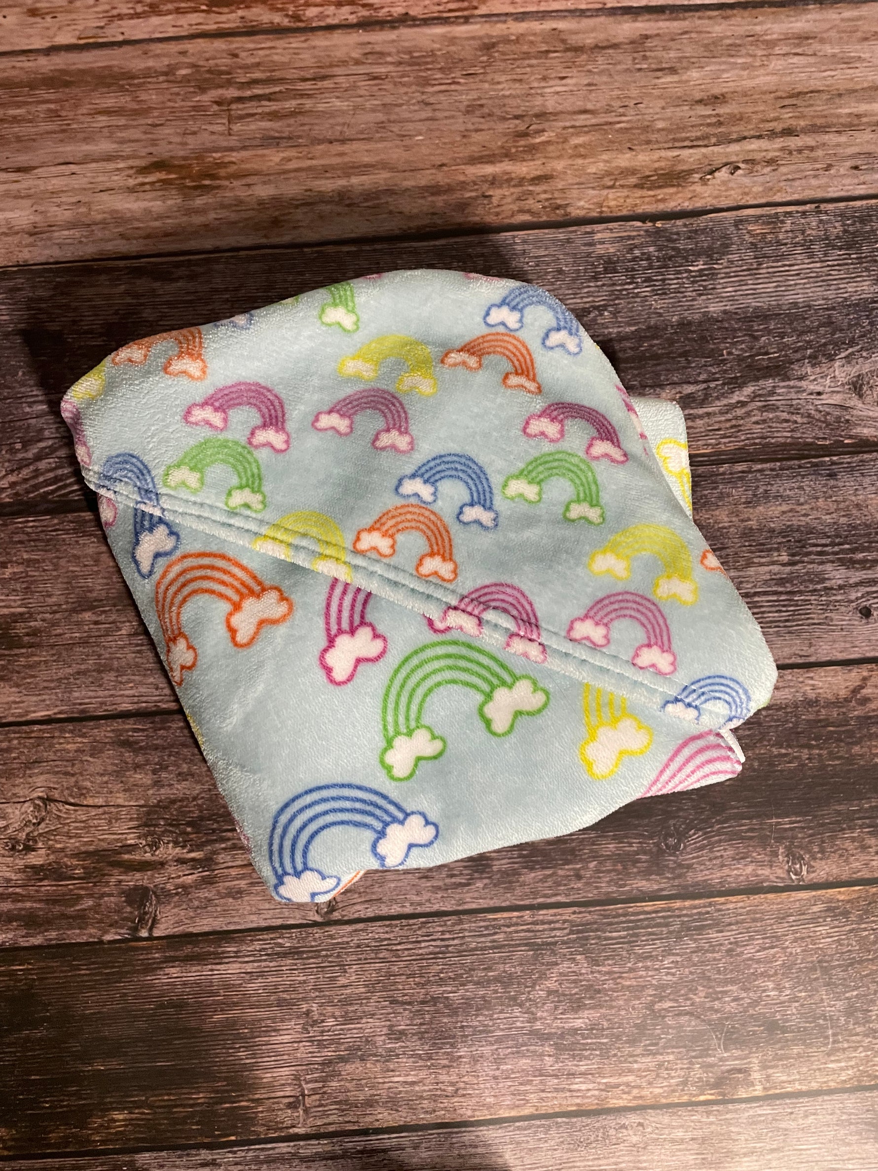 Rainbow Hooded Baby Towel - Lindsay Ann Artistry