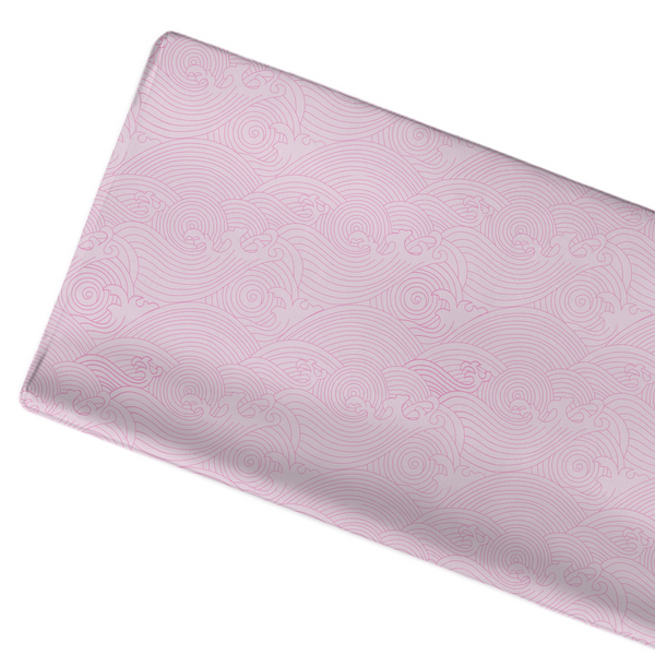 Pink Crashing Sea Waves Changing Pad Cover